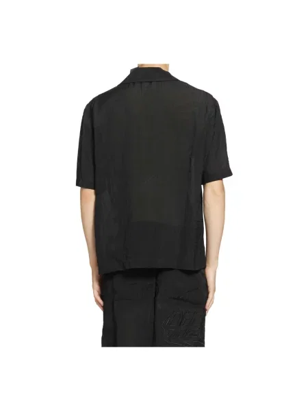 Koszula Off-white z organzy z logo biała