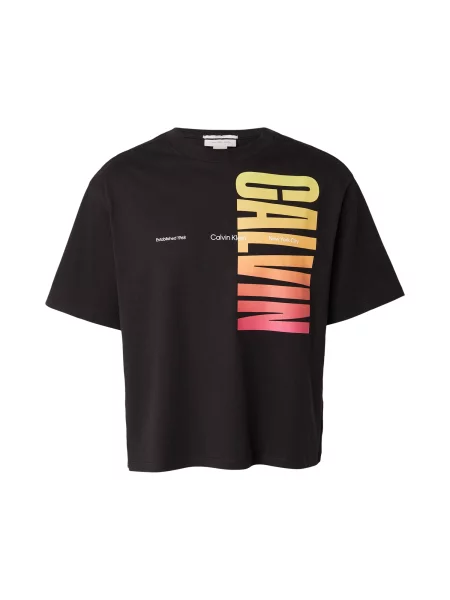 Calvin Klein Jeans Tricou PRIDE galben / portocaliu / roz deschis negru