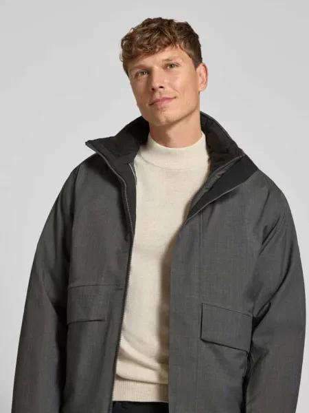 Kurtka z kapturem i z patką model LAMOON' Jack & Jones Premium