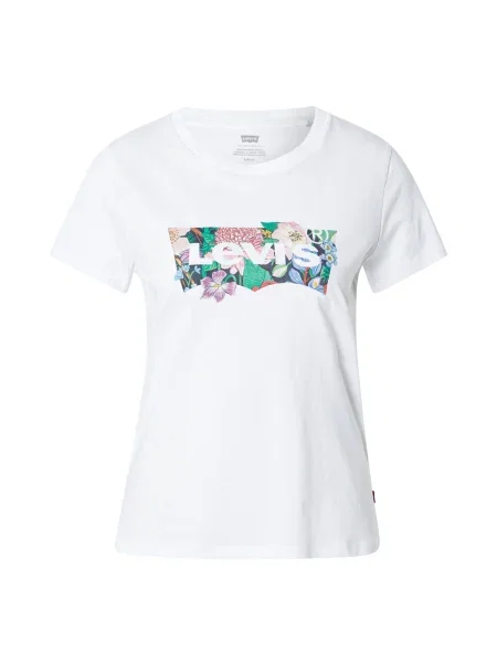 LEVI'S ® Majica THE PERFECT svetlo modra / zelena / lila bela