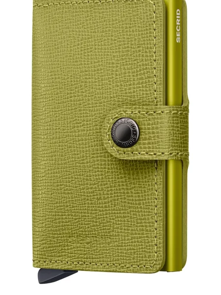 Secrid portofel de piele CRISPLE verde