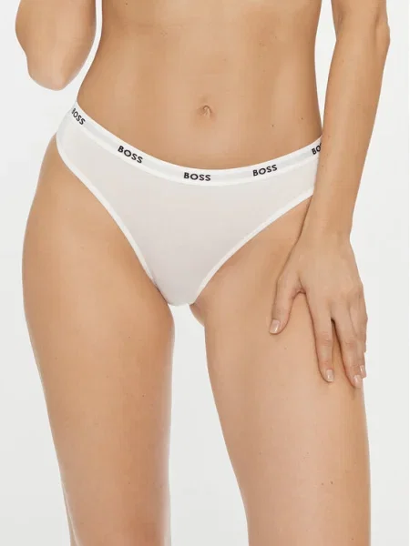 Boss Класически дамски бикини бял