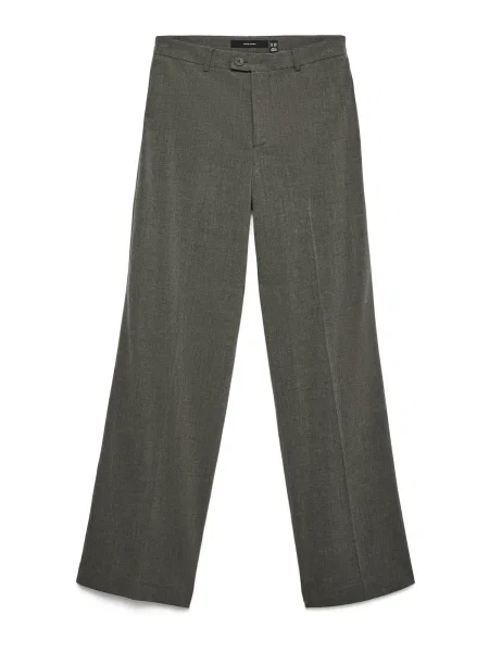 VERO MODA Pantaloni cu dungă VMTEXAS amestecat gri