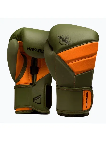 Зелени/оранжеви боксови ръкавици Hayabusa T3 зелено