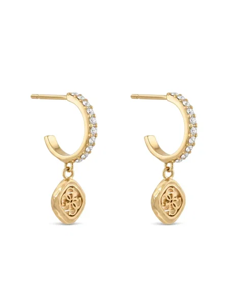 Guess náušnice dámske z nehrdzavejúcej ocele JAIPUR SPLENDOR žltá