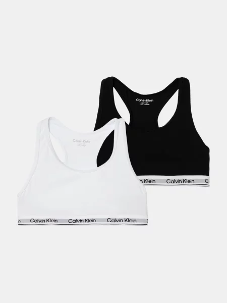Calvin Klein Underwear podprsenka detská s elastanom čierna