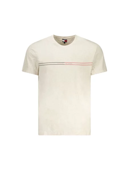 Koszulka Tommy Jeans beżowa