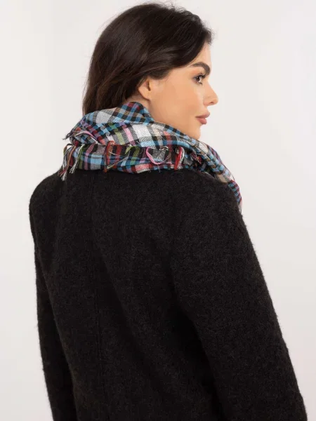 Fular Fashionhunters în carouri negru