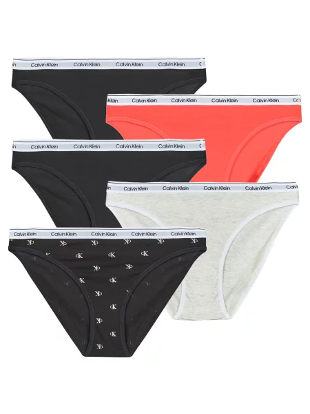 Spodní prádlo Calvin Klein Jeans BIKINI X5 černé
