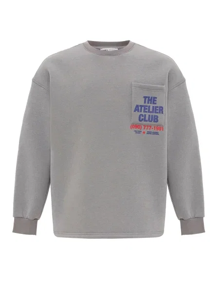 VAMOS CLO Mikina námořnická modř krvavě červená šedá