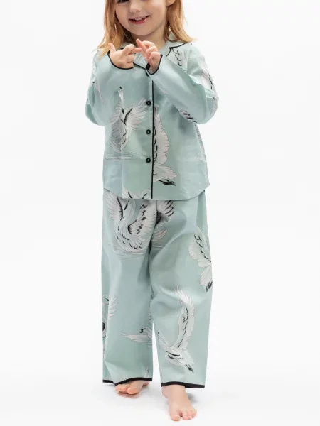 Дитяча Піжама CYBERJAMMIES Grace бавовна/модал блакитний
