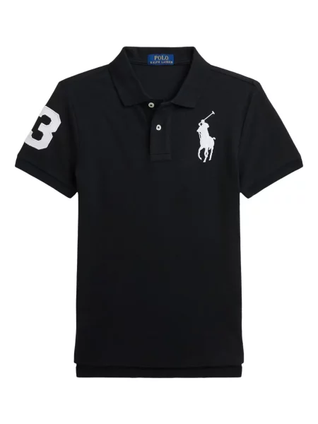Koszulka polo dziecięca Polo Ralph Lauren czarna