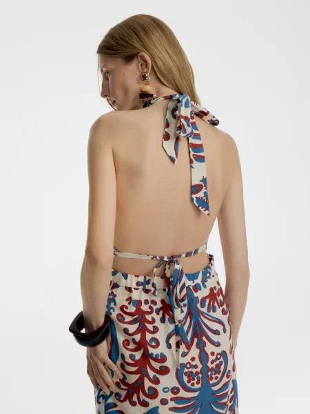 Reserved Сукня-міні з візерунком різнобарвний 