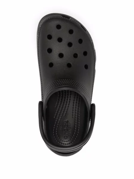 Papuci Crocs cu platformă negru
