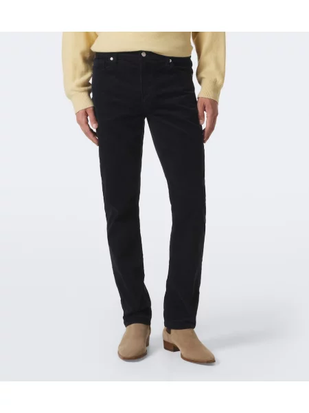 Pantaloni Frame de catifea cord albastru