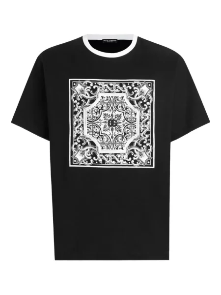 Tricou Dolce & Gabbana cu imagine negru