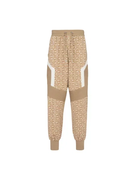 Joggery Balmain z nadrukiem beżowe