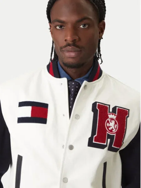 Tommy Hilfiger Bomber dzseki Varsity Ekru