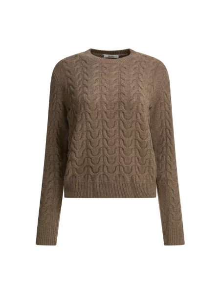 Sweter Max Mara brązowy