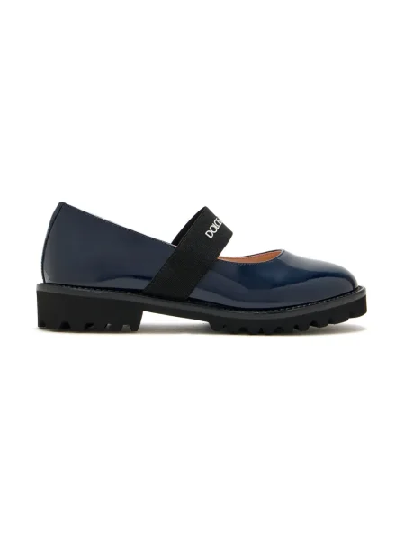 Balerinki dziecięce Dolce And Gabbana niebieskie