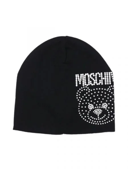 Moschino de lână căciulă negru