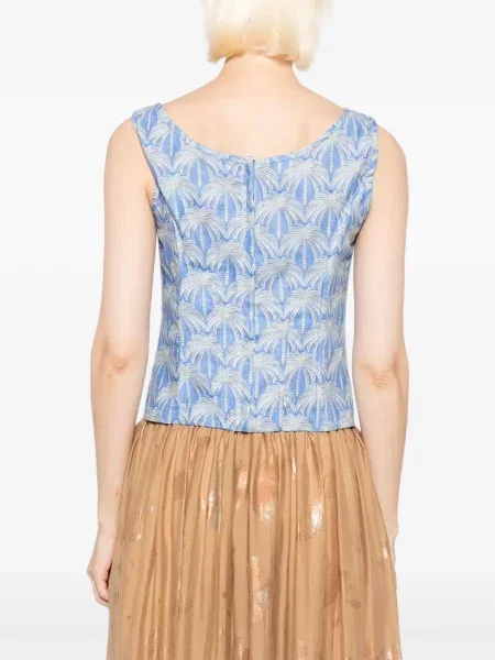 Top Blaklace cu imagine albastru