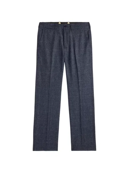 Pantaloni Ralph Lauren Rrl în carouri albastru
