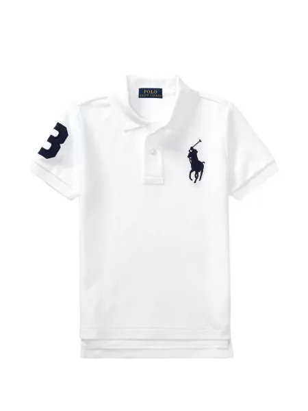 Koszulka polo dziecięca Polo Ralph Lauren biała