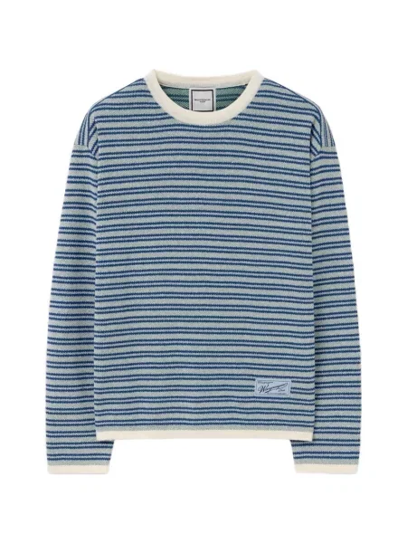 Pulover cu dungi Wooyoungmi cu dungi albastru