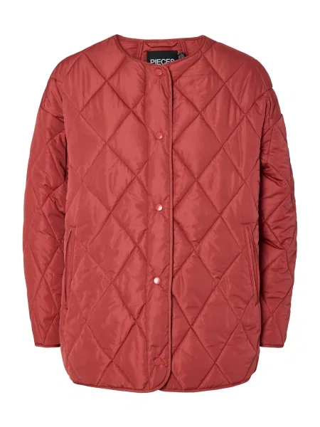 PIECES Geacă de primăvară-toamnă PCStella cranberry roșu