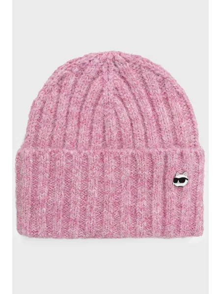 Шапка Karl Lagerfeld рожева