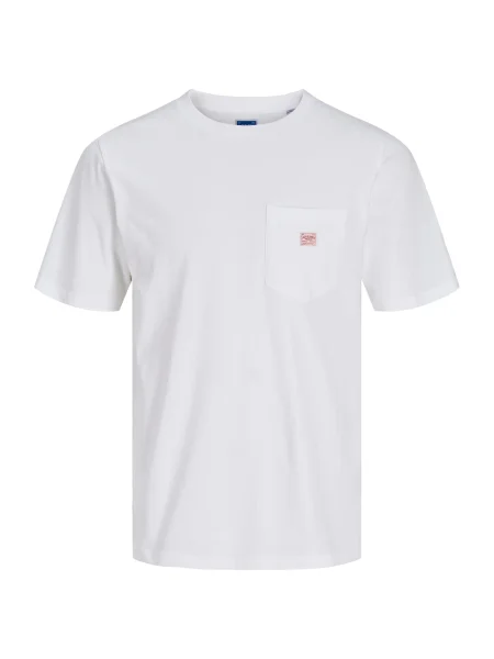 JACK & JONES Tricou JPRBLUCALEB' alb