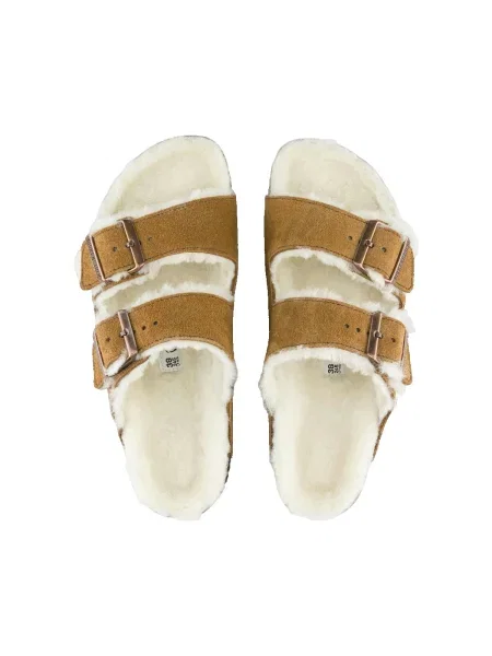 Șlapi Birkenstock Arizona Vl Sheepskin auriu