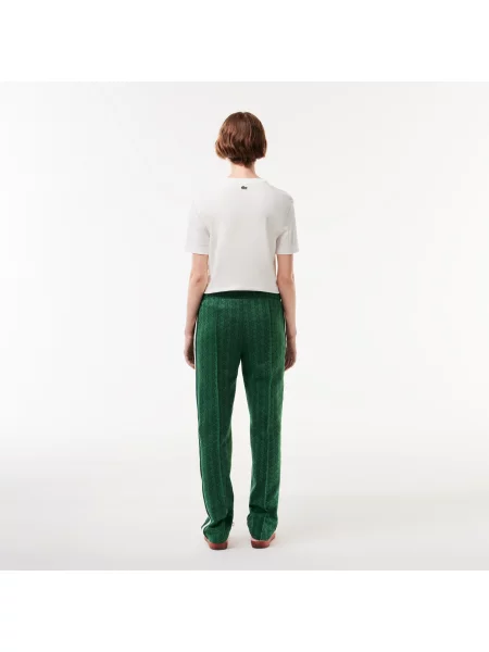 Lacoste Spodnie Dresowe Monogram zielone