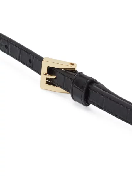 Cu centură curea Tory Burch din piele verde