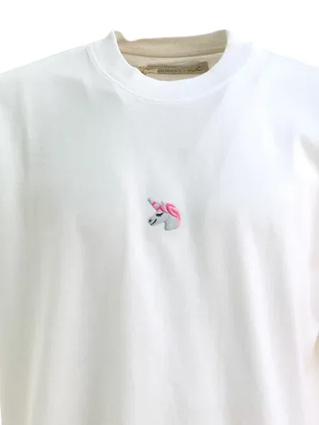 Tricou Alberto Bresci cu broderie alb