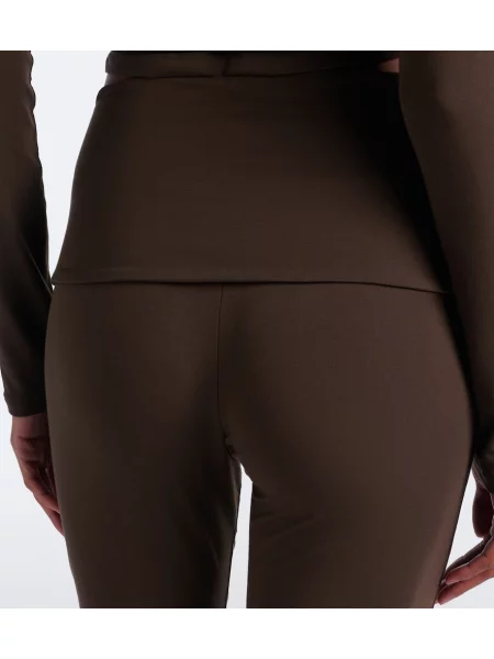 Leggings Norba evazate maro