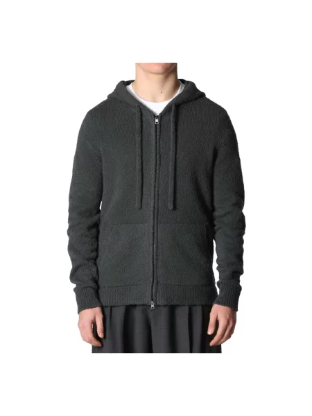 Bluza z kapturem Roberto Collina z kapturem czarna