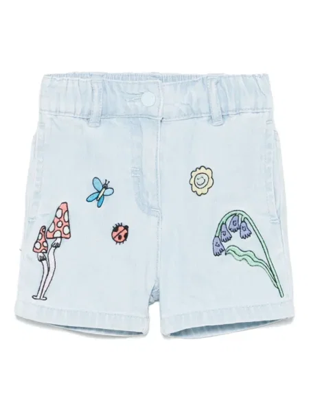 Szorty jeansowe dziecięce Stella Mccartney niebieskie
