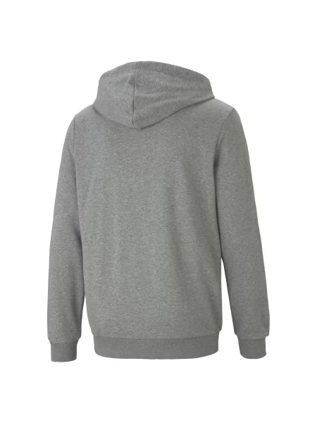 PUMA rozpinana bluza z kapturem z małym logo Essentials Akcesoria S szary