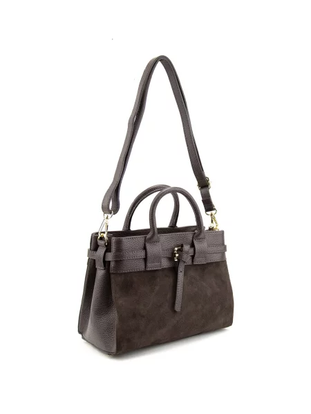 RoyalBag Сумка Темно-коричневий Замша/шкіра коричнева