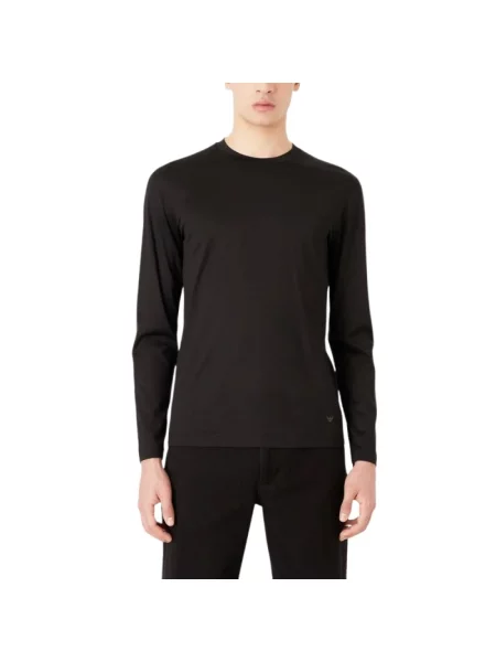 Koszulka Emporio Armani z nadrukiem czarna