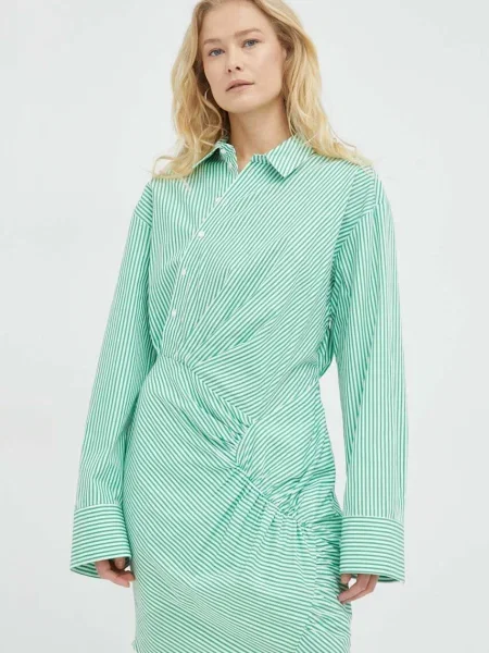 Herskind sukienka mini prosta zielony