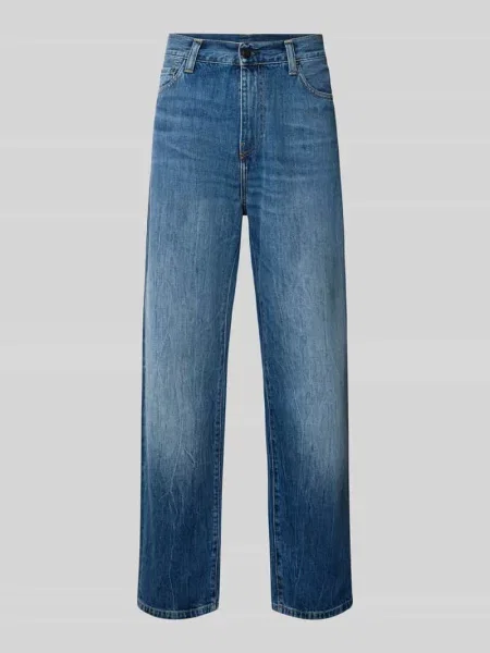Carhartt WIP Aaron Pant jeansy tapered niebieskie