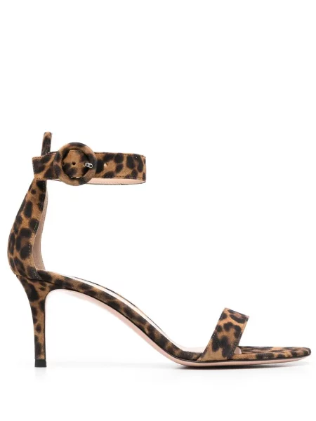Sandale Gianvito Rossi din piele de căprioară maro