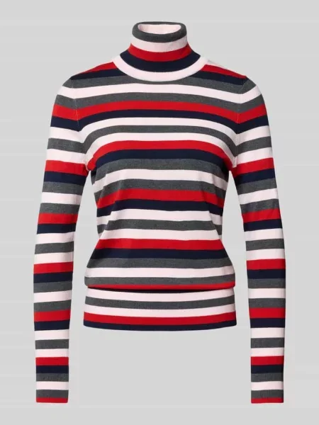 Golf o kroju regular fit z mieszanki Christian Berg Woman czerwony