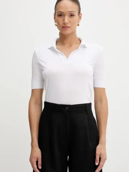 Calvin Klein tricou polo alb