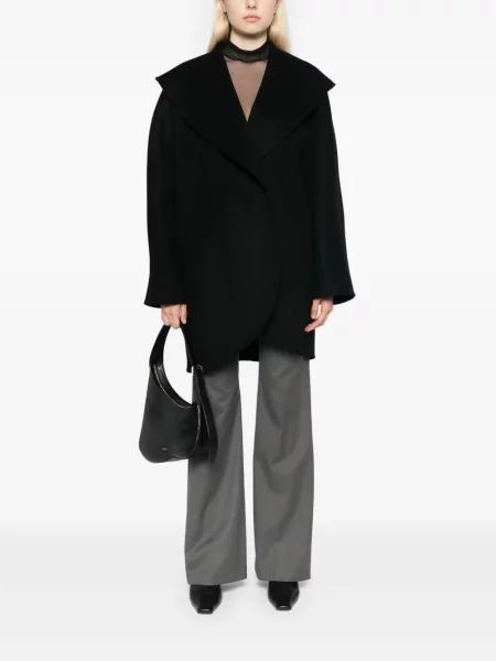 Spódnica midi Michael Kors Collection z kaszmiru do kolan czarna