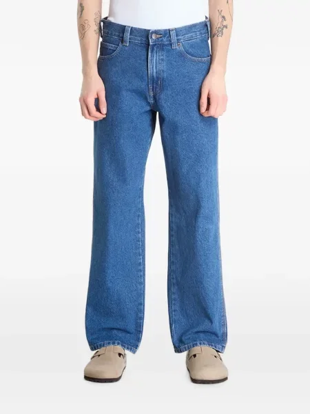 Blugi drepți Dickies albastru