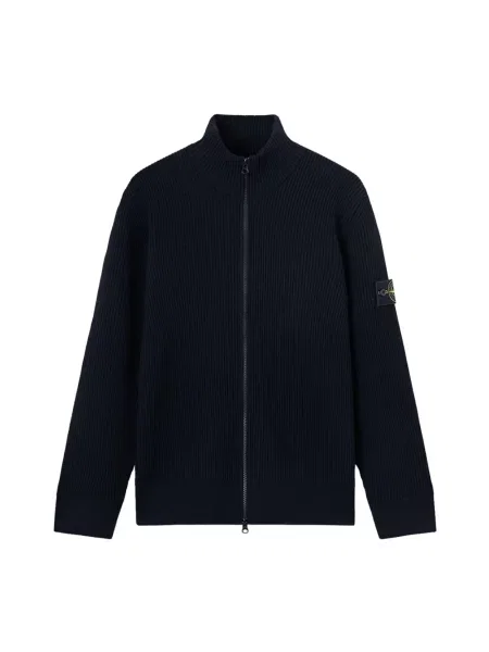 Kardigan Stone Island wełniany z kamieniami niebieski